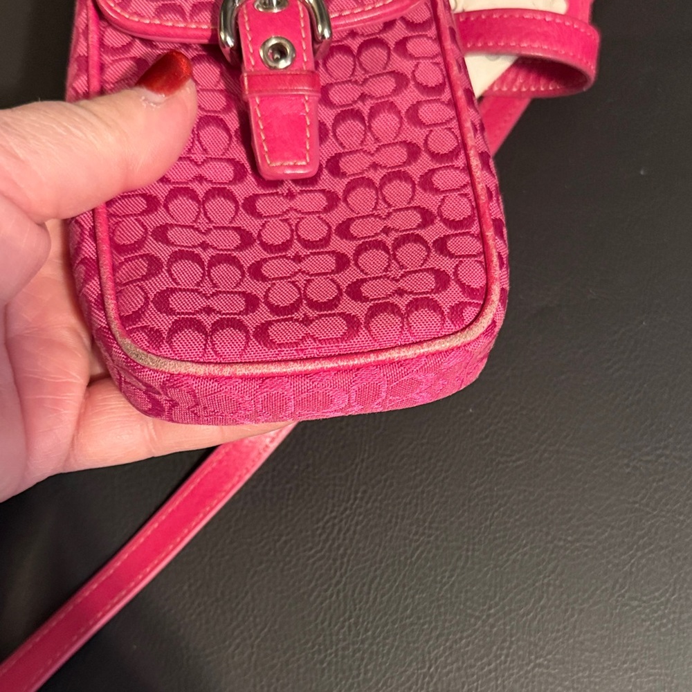 Coach Fuchsia Mini Crossbody Bag - Picture 5 of 5